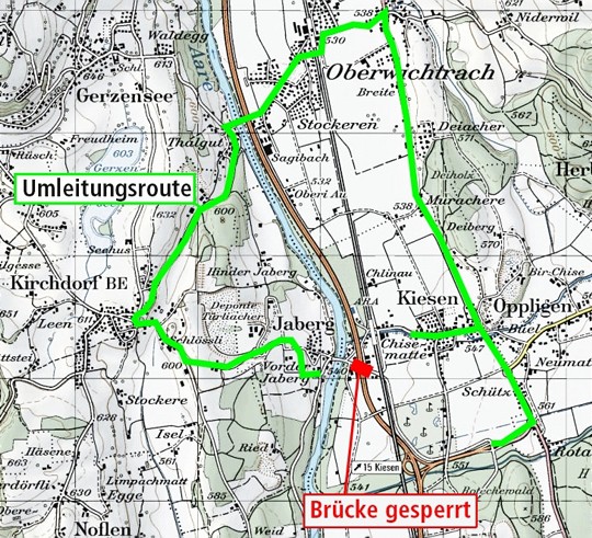  T28 Umleitungsroute 