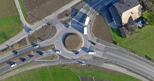  A6-Zubringer Kiesen, Kreisel Oppligen 