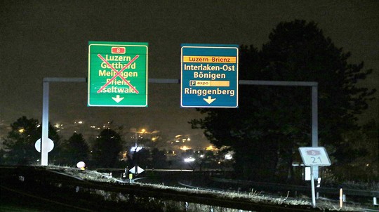  Nachtsperrung auf der A8 