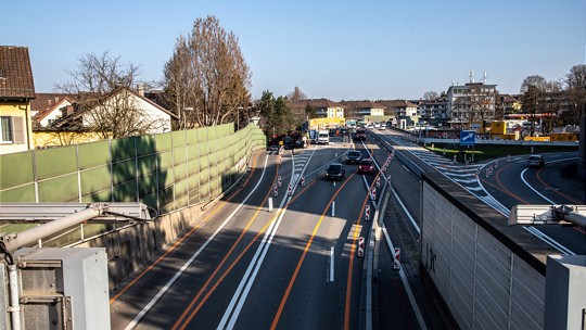  Lärmschutzwand Einfahrt Ostring 